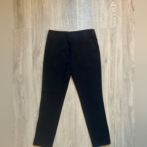 LOFT Navy Polka-Dotted Cropped Pants (8)